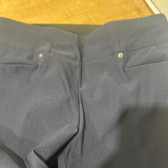 Women's Navy Golf Pants - Picture 5 of 6